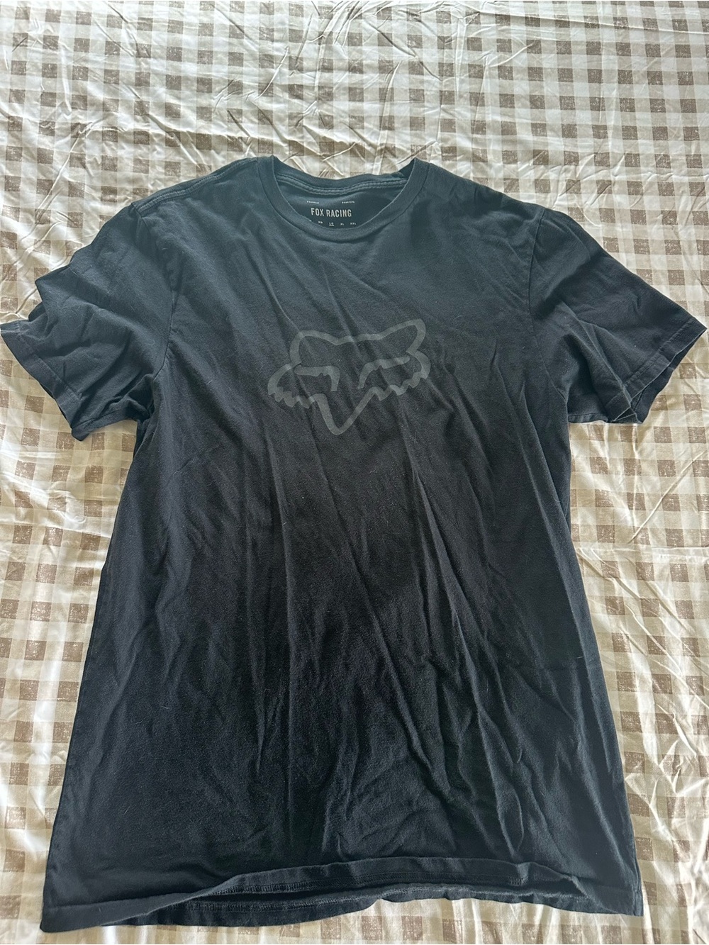 Fox Black Short Sleeve Logo Tee